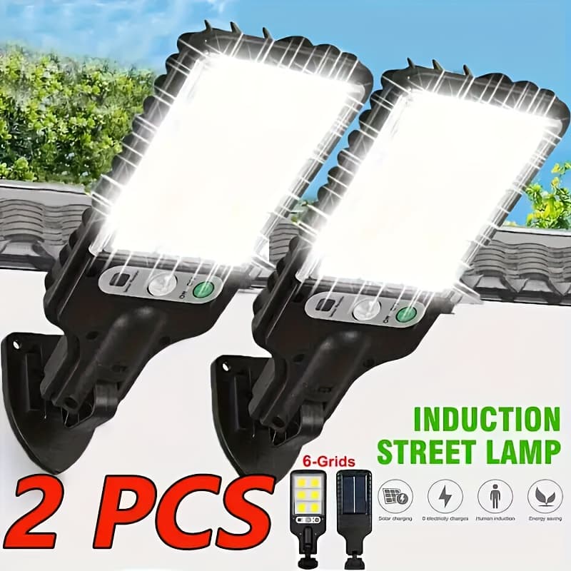 TEMU 2 Pack Solar Wall Lamp, Featuring A 210° Wide-angle Lighting Function, Is Suitable For Outdoor Solar Lamps In Parking Lots, And . It Has Sunrise/sunset Sensing Function And Is .
