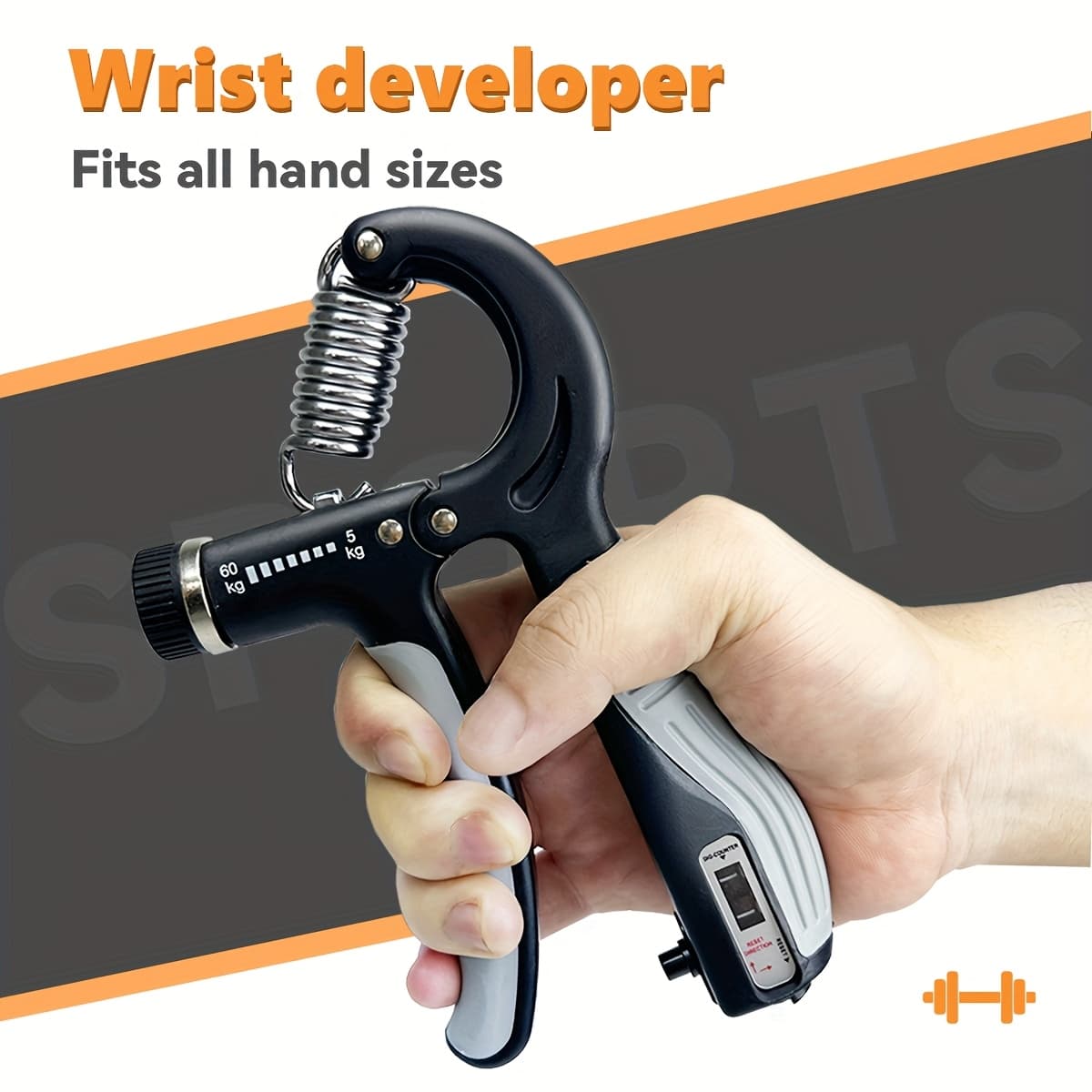 TEMU 1pc A Hand Grip Strengthener That Adjusted For Resistance Designed To Enhance Forearm Strength