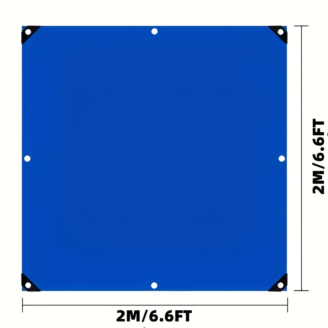 TEMU 6.6*6.6ft -orange Tarp, Tear-resistant Waterproof Cloth, 18 Mil Thick, Rain & Rust Proof, Corner Protectors, Wear-resistant. Ideal For Car, Camping, Motorcycle, Roof & Outdoor Covering