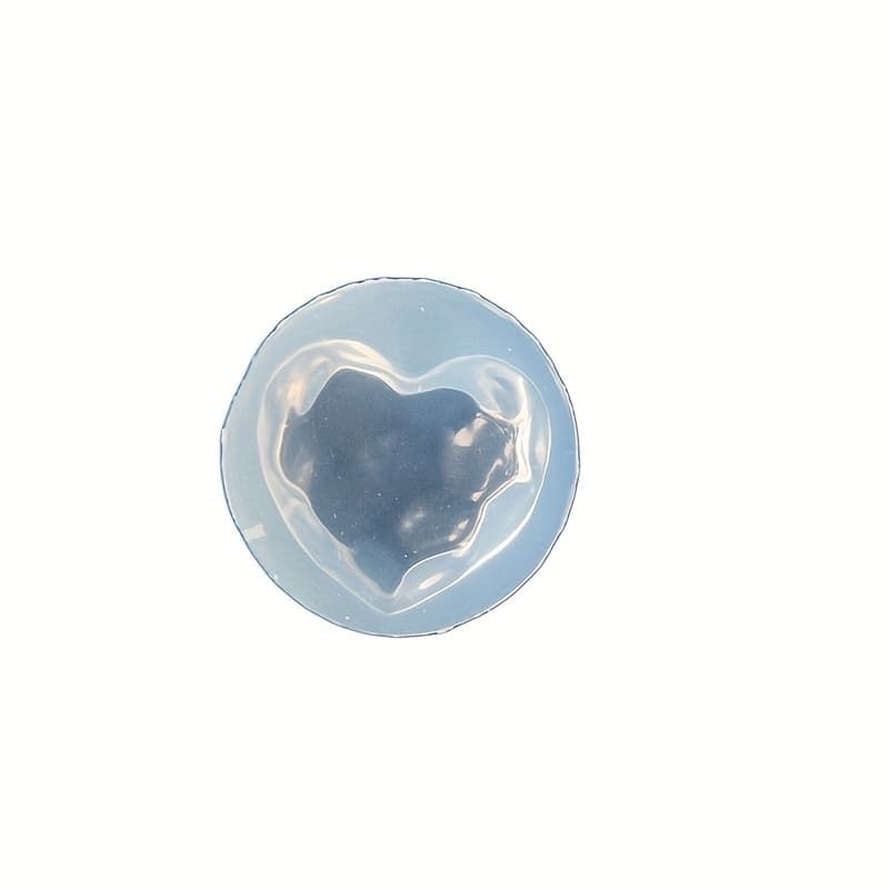 TEMU Water Ripple Heart Epoxy Resin Mold, Irregular Wave Pattern 3d Large Heart High Silicone Mold, Heart Shaped Handmade Resin Casting Mold