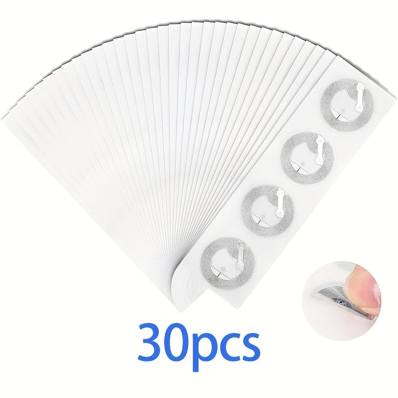 TEMU Sticker With Ntag213 Blank Chip, 13.56mhz Sticker Adhesive Label, Rewritable With 137 Memory, Compatible With Nfc-enabled Smartphones