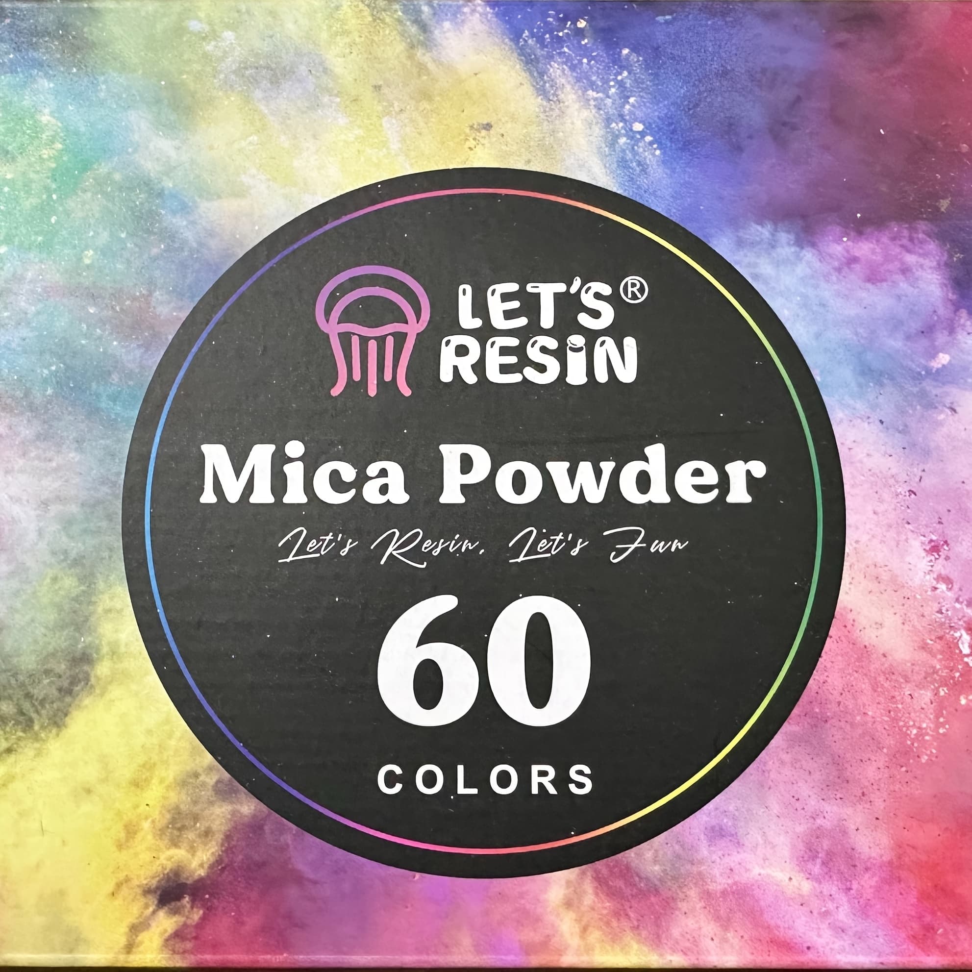 TEMU Resin Mica Powder For Epoxy Resin, 60 Colors, 0.18 Oz(5g) Mica Glitter, Pigment For Epoxy Resin, Uv Resin, Candle Making, Painting, Art Crafts