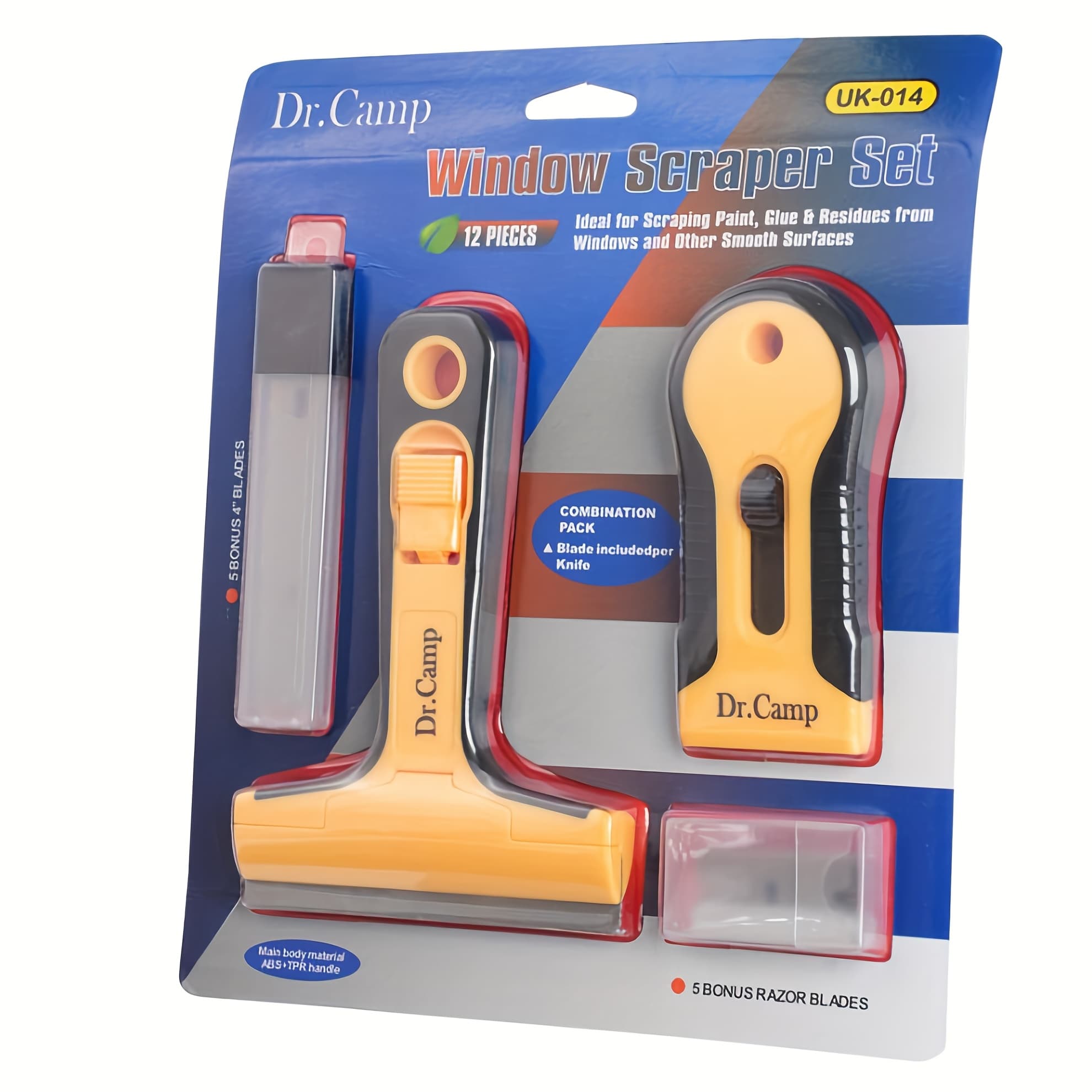 TEMU Vivicreate Blade Scraper Tool With Extra Blade Wall Paint Window Glass Scraper For Removing Stickers, Glue, Paint, Adhesives, Cleaning Glass-topped Stoves