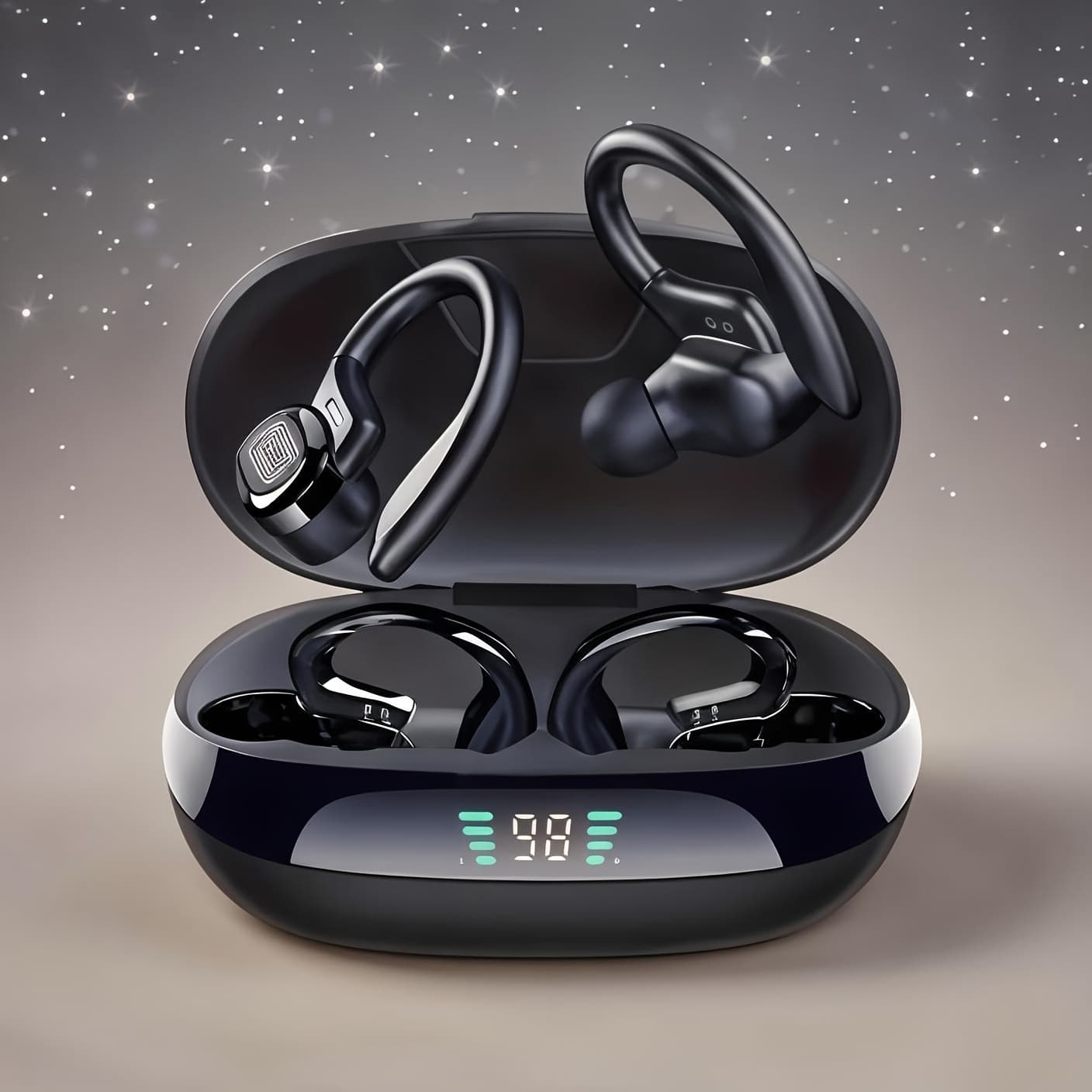 TEMU Wireless Earphones, Wireless 5.4, , Led Screen Charging Box, Compatible With /ios, Automatic Pairing, Long-lasting , Suitable For Sports, Games, Riding, Driving. - Gift For Couples