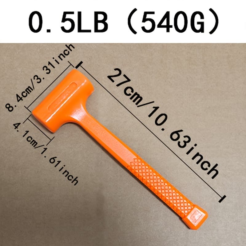 TEMU 0.5lb Non-spring Hammer, Integrated Hammer, Mechanical Assembly Hammer, Mallet Head For Wood Floor Installation, Anti-static, Shock-absorbing Hammer