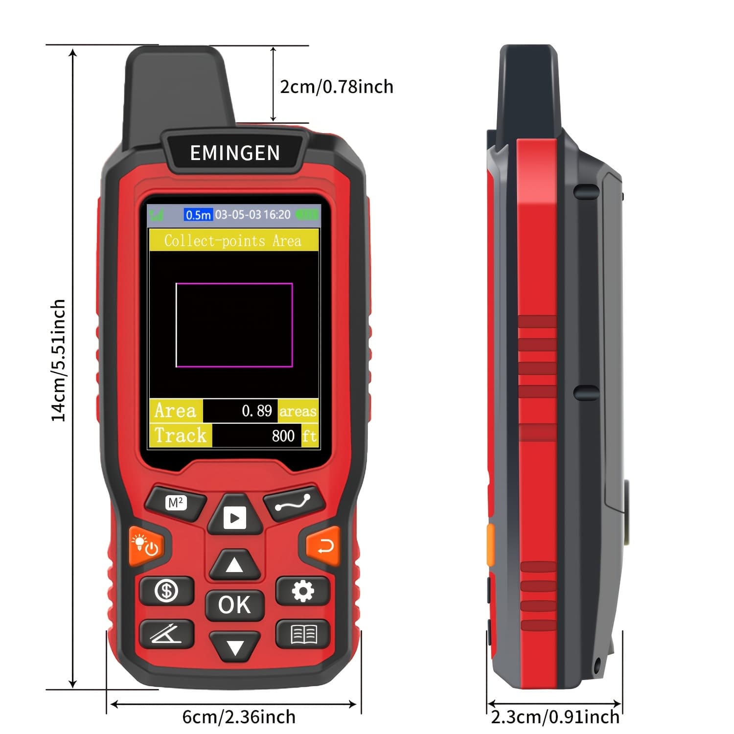 TEMU Zl180 Land Surveying Equipment, Land Area Meter, Land Measuring Instrument Distance Tool For Flat , Forest, , And Mountain