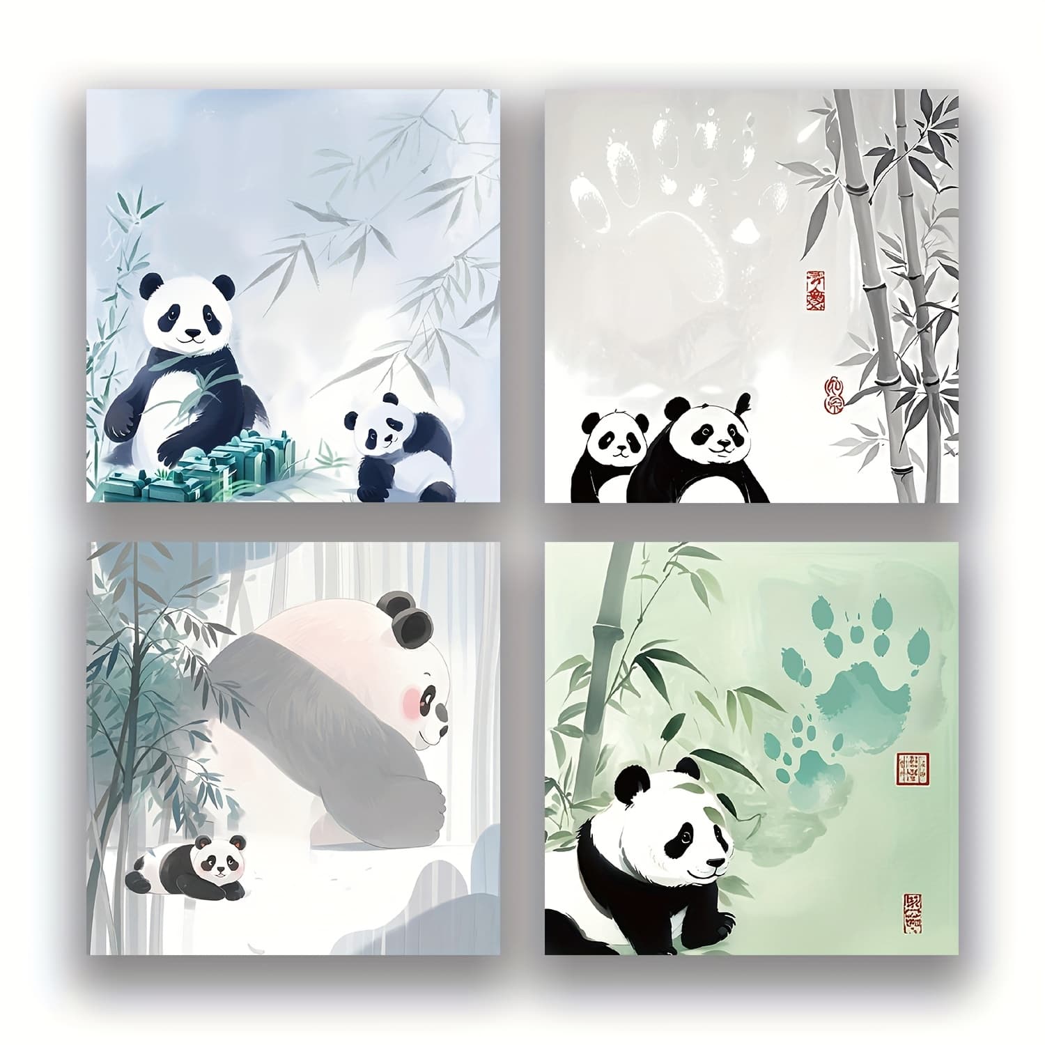 TEMU Cute Panda, Random 50/200sheets 3x3'' Sticky Notes Set, Cute Memo Pads With High-adhesive, Post Reusable Tearable It Notes For Journal Planners Office School Home, Bulk Retro Stationery Gift