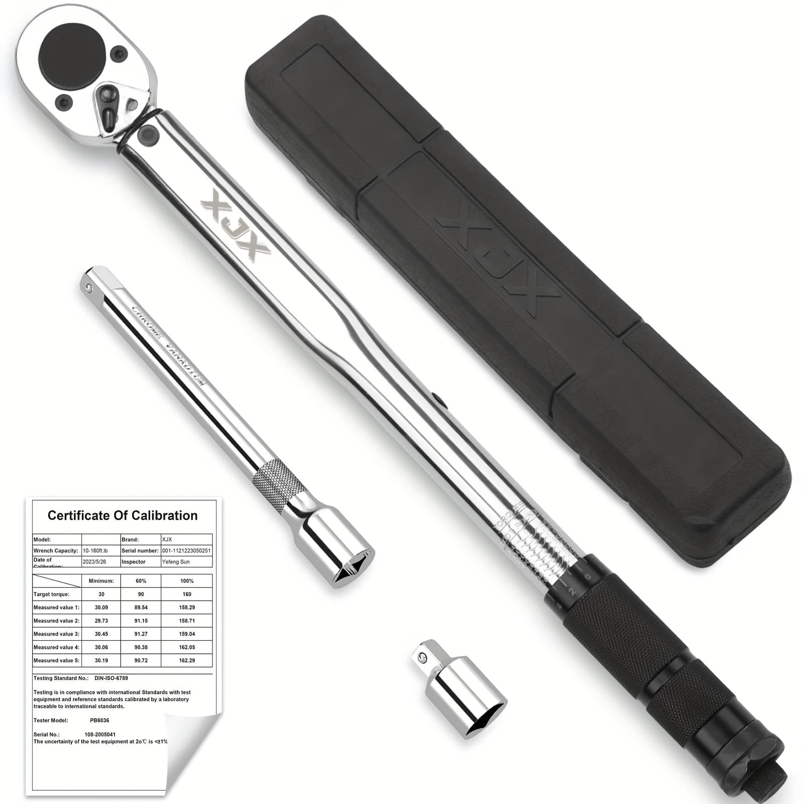 TEMU Xjx 1/2-inch Torque Wrench Set, 10-160ft-lb/13.6-217.1nm Torque Wrench