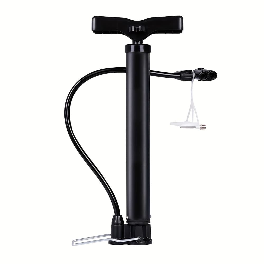 TEMU Compact High-pressure Bike Pump With Alloy Base - Portable Mini Inflator For Bicycles, Basketballs, Electric Scooters - Up To 120 Psi