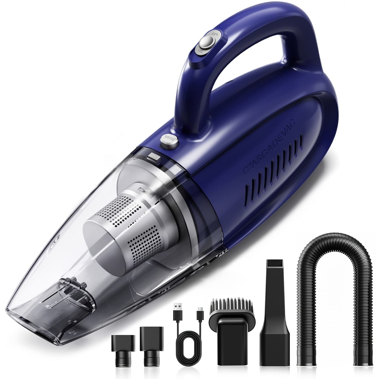 TEMU Car-mounted Vacuum Cleaner, With Powerful Suction, Handheld Vacuum Cleaner, Screens, , Suitable For Cleaning Car Interiors, Homes And Pets. Ladies' Car Accessories, Pink Car Products And Gifts.