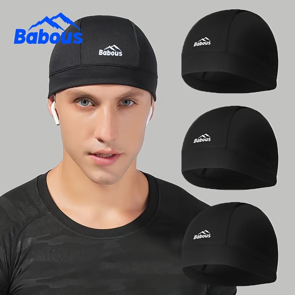 TEMU Moisture Wicking Brimless For Cycling & Outdoor Sports - Sun Protection & Breathable Liner. Quick Dry Cycling , Hat For Running And Biking.