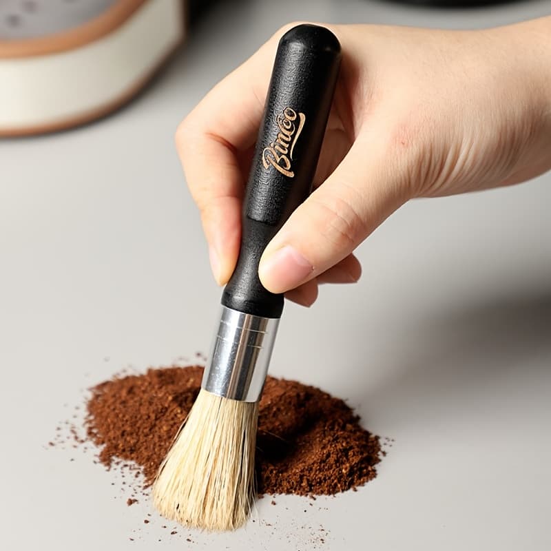 TEMU 1pc Grinder Cleaning Brush, Coffee Powder Cleaning Brush, Coffee Machine Brush, Powder Residue Cleaning, Coffee Machine Special