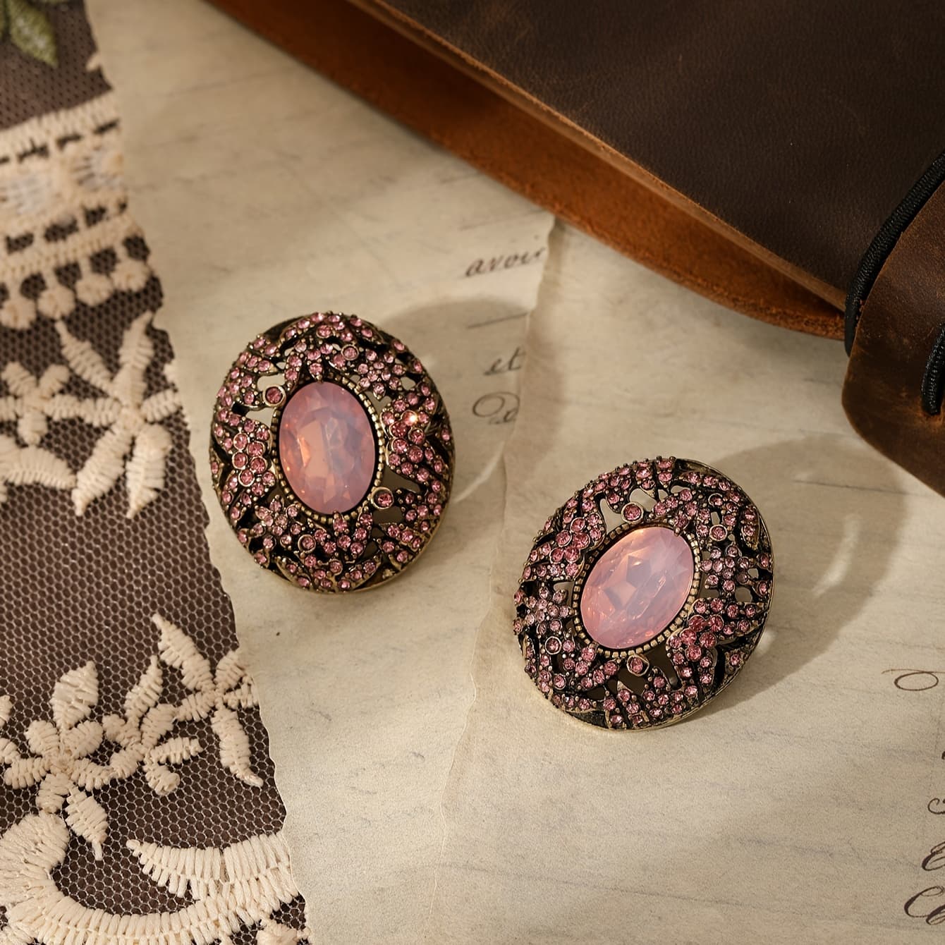 TEMU 1 Pair Of Fashionable, Popular, Gorgeous, Elegant, Medieval, Modern Large Stud Earrings Suitable For Women', Holiday, Party Dress Wear, Gift Jewelry Additions