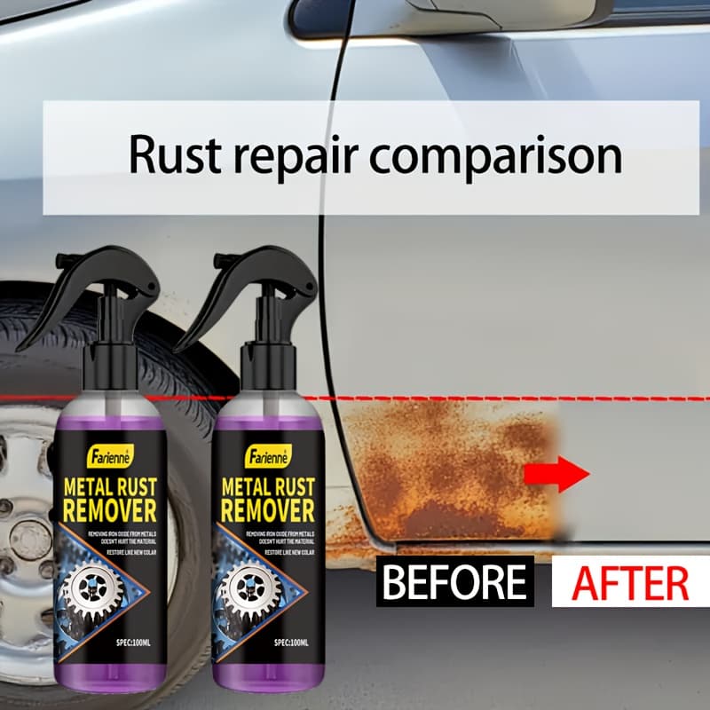 TEMU Automobile Rust Remover - Rust Remover - Alloy/wheel Rim/tire - Tire Cleaning Spray - Iron Powder And Brake Dust Descaling To Restore And Prevent