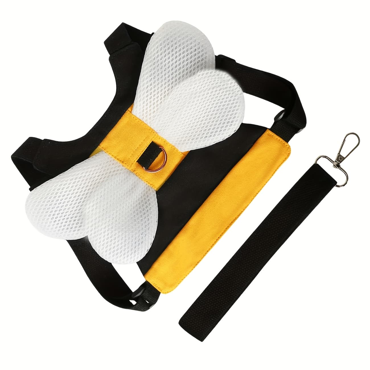 TEMU 1pc Yellow Anti Lost Harness Leash For Girls And Boys, 2-in-1 Traction Safety Belt, Kids Harness, Straps, Seat Belt Lock Design, Safe, Breathable, Walking Harness Belt