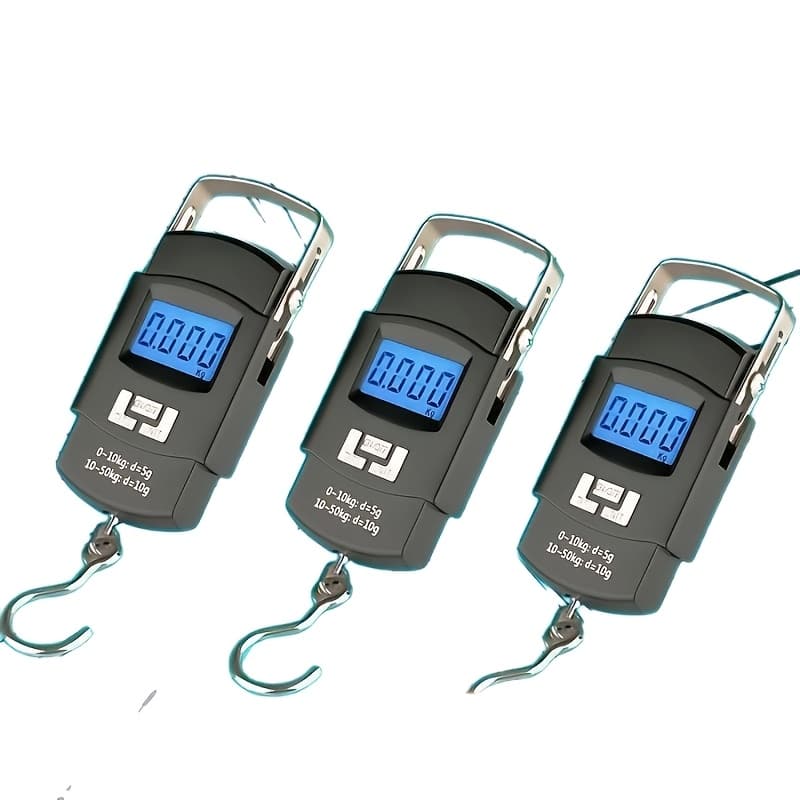 TEMU 1 Portable Handheld Electronic Scale, Precise Household Luggage Scale, High-precision Portable Pocket Small Spring Scale, Fish Weighing Device