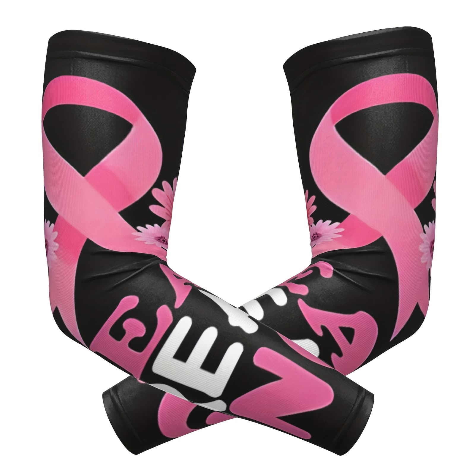 TEMU A Pair Of Creative 3d Trendy Sleeves With And Flowers That Positive In Against Breast .