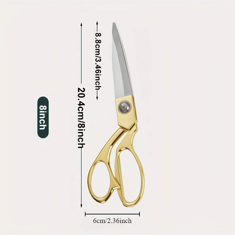 TEMU Heavy-duty Stainless Tailor Scissors Suitable For Sewing, Cutting Fabric & Leather, Sharp Crafting With For Right/left Handed Use, Ideal Gift For Tailors, Hobbyists, Christmas & Halloween
