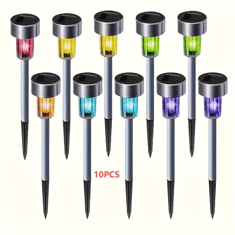 TEMU 10pcs/20pcs Outdoor Solar Landscape Lawn Lights, Outdoor Lights, Solar Yard Lights, Solar Yard Lights For , Yards, Yards, Lawns, , Decks And Driveways Ip44