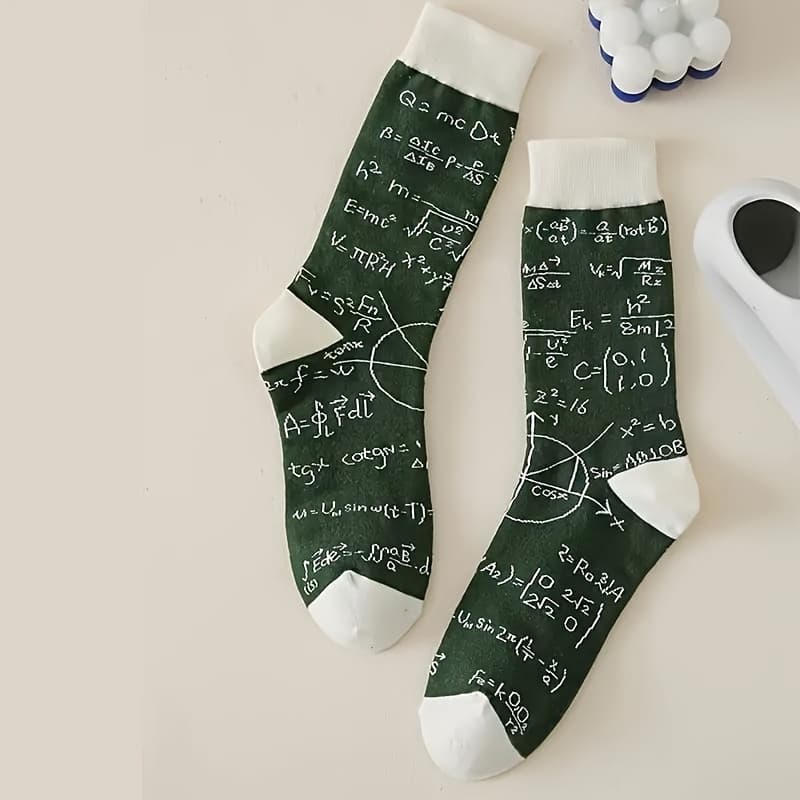 TEMU A Pair Of Mathematical Function Couple Socks