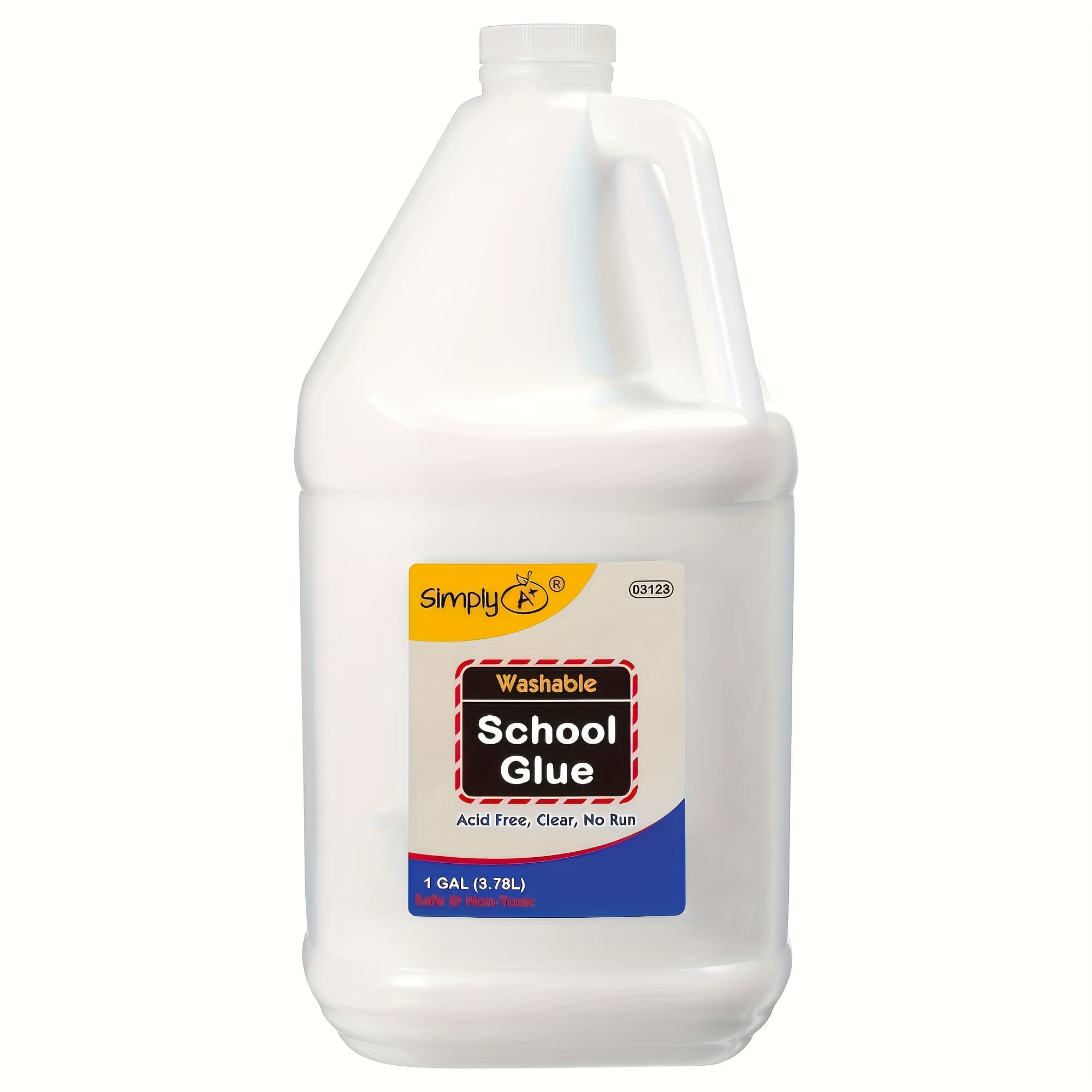 TEMU Transparent Liquid Washable , Slime, And Craft Glue, High Quality 1-gallon Pack, Suitable For School Supplies And Slime Supplies, Washable, Teacher Supplies