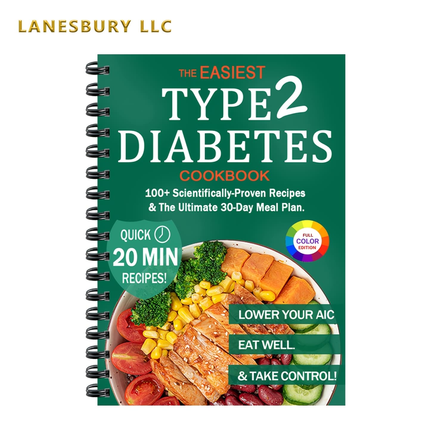 TEMU The Easiest Type 2 Diabetes Cookbook: Lower Your A1c, Eat Well & Take Control With 100+ Scientifically-proven Recipes & The Ultimate 30-day Meal Plan