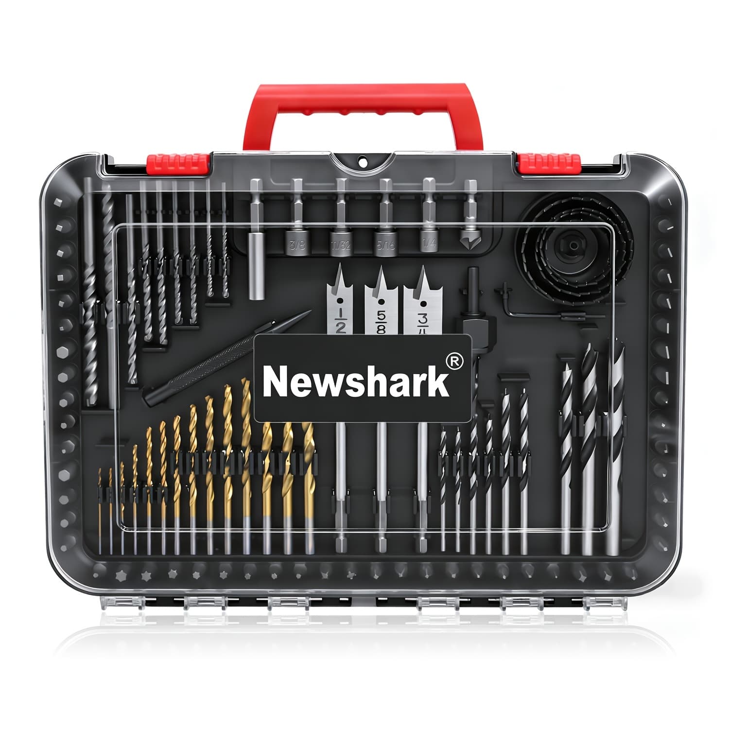 TEMU Set Of 100 Drill Bits, Including Impact Driver And Screwdriver Bits, Suitable For Drilling Into Metal, Wood, Masonry, Plastic, And Cement