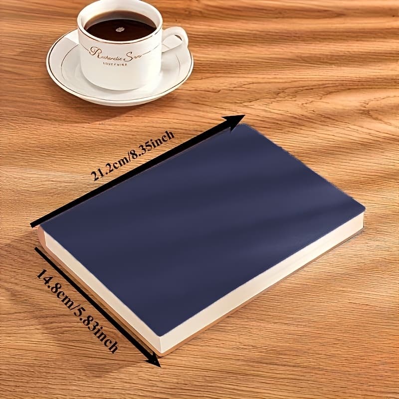 TEMU Premium Faux Leather Journal Notebook - 200 Sheets/400 Pages, Lined, 21.08 X 14.73 Cm - Perfect Gift For Men And Women, Ideal For Work And Daily Use