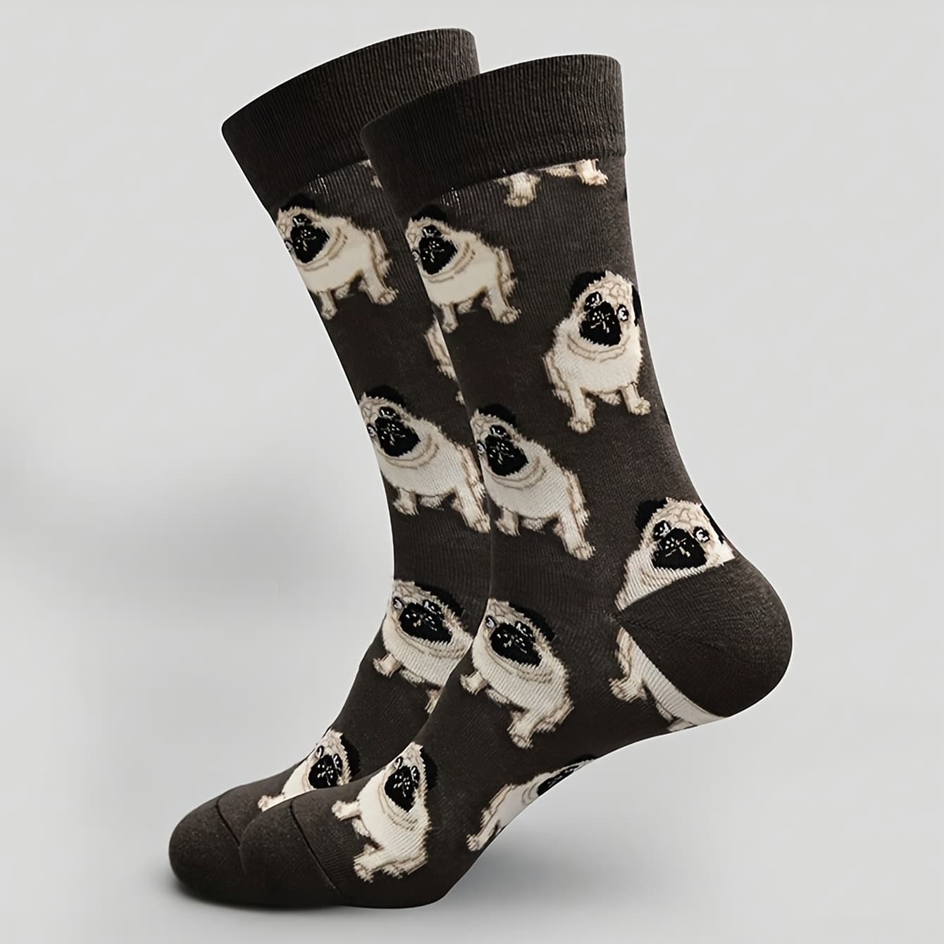 TEMU 1 Pair Of Color Dog Print Socks Comfortable Breathable Mid-tube Socks Unisex Socks All Year Round