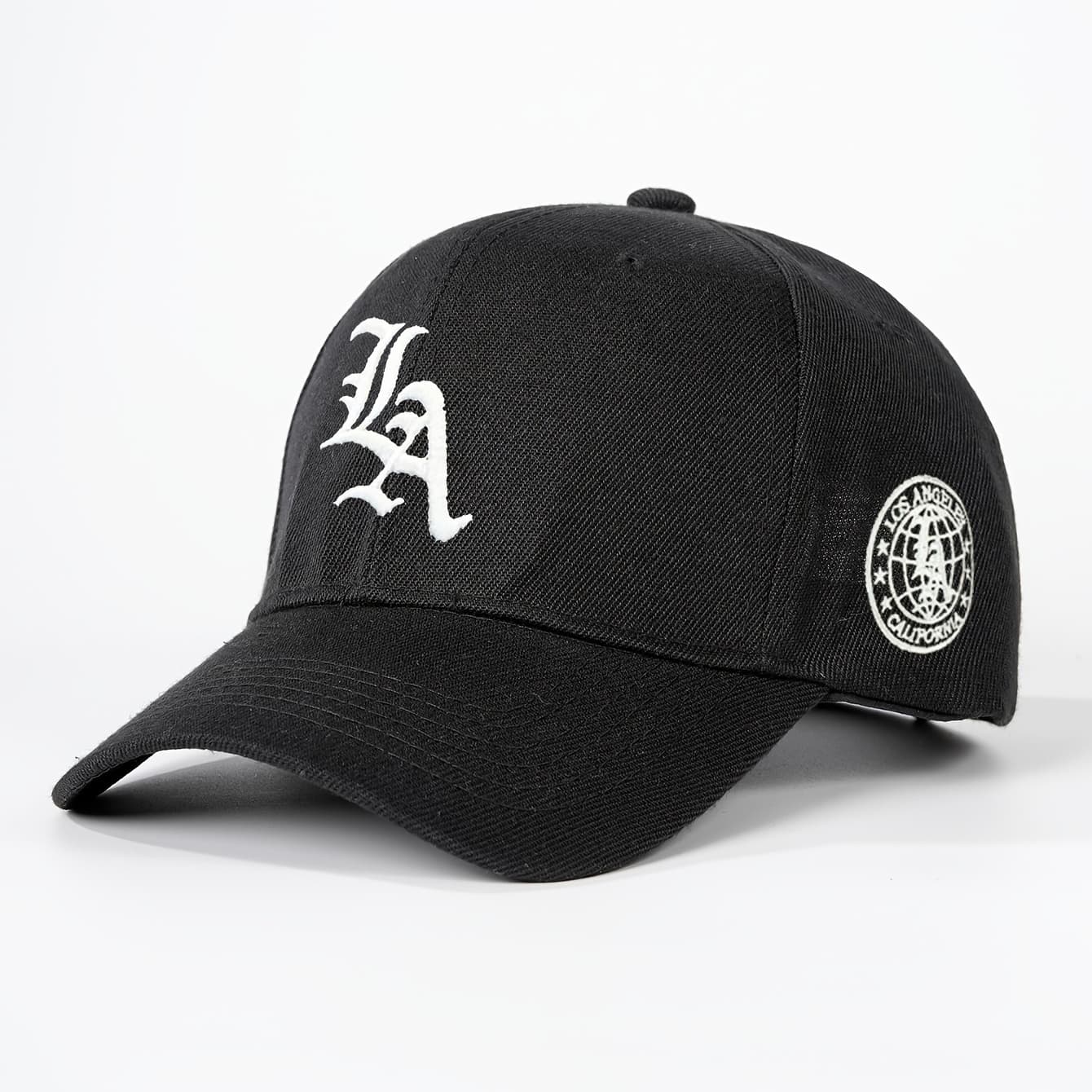 TEMU Unisex Fashion Embroidered Style Baseball La Neutral Trucker Hat Breathable Adjustable Golf Men Women Same Style Summer Trendy Curved Brim Men's Y2k Valentine's
