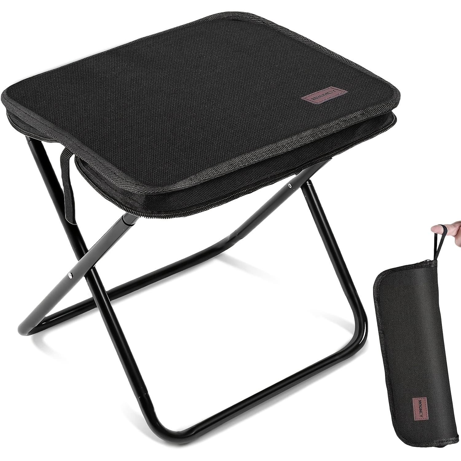 TEMU Collapsible Stool, Upgraded13 Inch Portable Camping Chair, 1.3 Lbs Ultralight Folding Stool, Camping Stool With Carry Bag, 200lb Stools For Adults, Ideal For Hiking, Fishing, Camping, Festivals