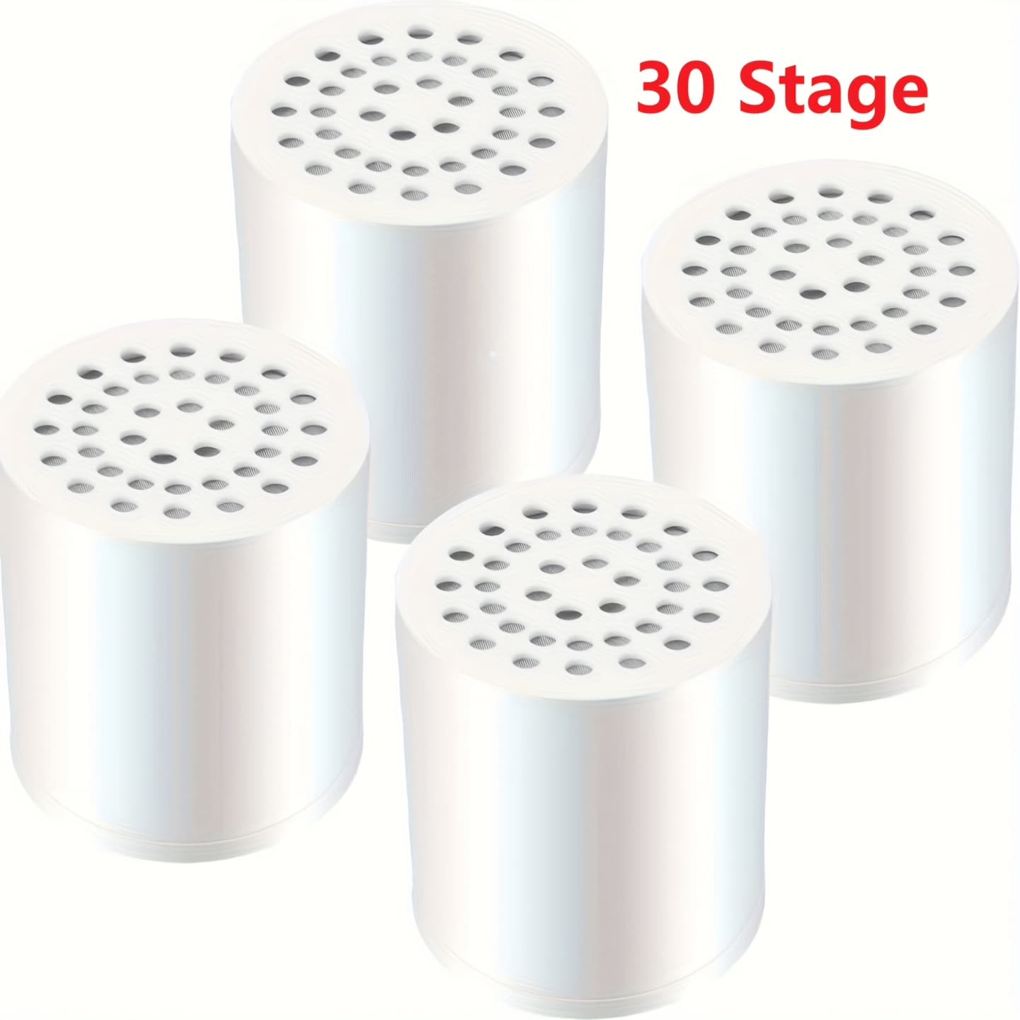 TEMU 4 Stage Shower Filter Replacement Cartridge - Balance In Filtration And Rejuvenation For Hard Water -showerhead Water Filter Cartridge, Compatible With Universal Shower Filter
