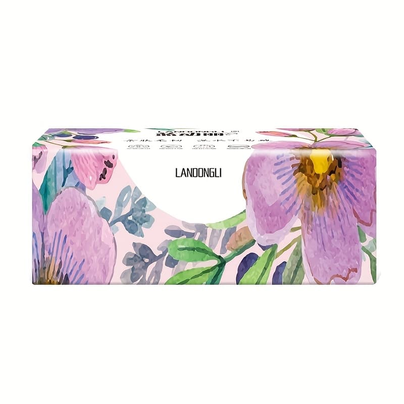 TEMU 1pc 4-ply Facial Tissues, Durable & Absorbent, Non-dyeing, For Face, Toilet & Tissue Use, Ideal For Home, Dorm, Office & Outdoor, Outdoor Essential | Tissues | Absorbent, Facial Tissue Dispenser