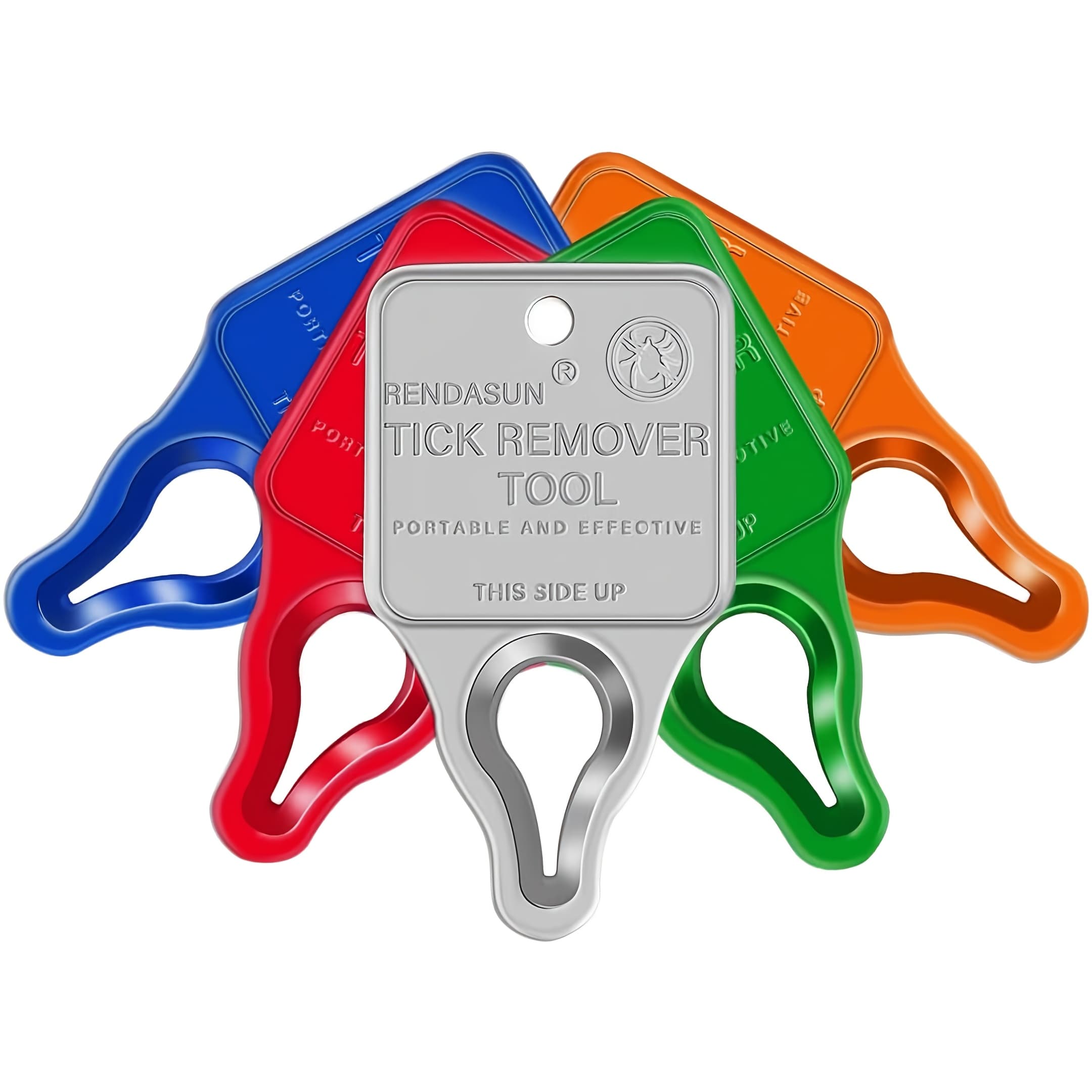 TEMU Remover Tool, Quick And Safe, And Reliable Suitable For Pets, Animals, And Humans, Essential Remover Tool For Portable Outdoor Living (5 Pack Orange Red Blue )