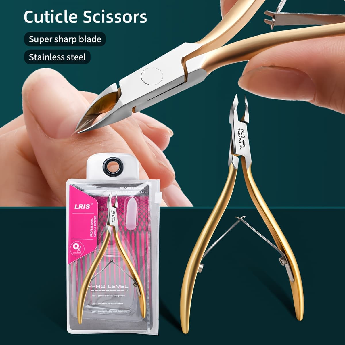 TEMU Golden Dead Light Beige Clipper Set For Hands And Feet, Featuring Cuticle Care Tools, A Keratin Pusher With A Stainless Steel Cutter, And A Professional Pumice Stone Remover Tool -