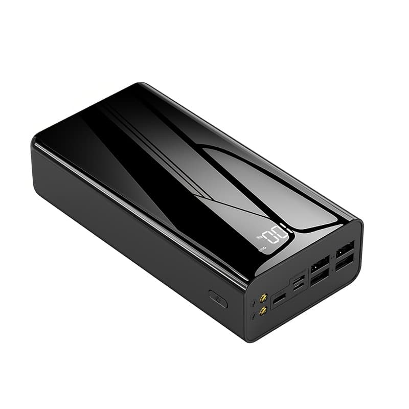 TEMU 30000mah/50000mah/100000mah Portable Mobile Power Bank | 22.5w Charging Digital Display, Outdoor Travel Camping Light, Fast Charging Reserve Battery Pack, Large Capacity, Fast Charging