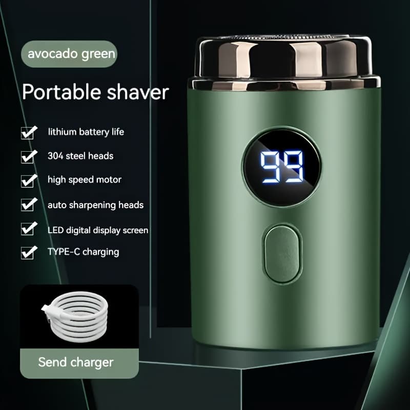 TEMU Mini Electric Razor | Portable Design, Usb Rechargeable, Fast Charge, Long , 3d Floating For Precise Shaving, To Facial , Use, Easy To Clean, Perfect Shaving Experience