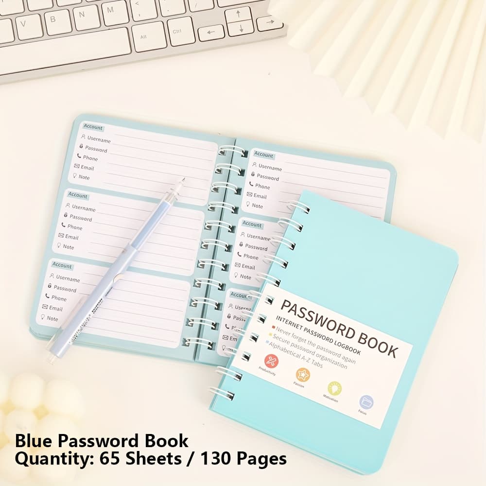 TEMU A Hardcover Organizer Featuring 65 Pvc Sheets, Designed For Managing Addresses And , Complete Stickers, Ideal For Storing Usernames And For Online Accounts
