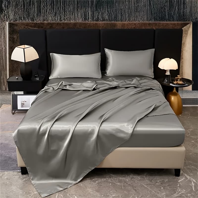TEMU Luxurious 4pcs Light Luxury Colorful Dot Four-piece Set With 1 Fitted Sheet, 1 Sheet, 2 Pillowcases, Suitable For Home Bedrooms, Guest Rooms And Hotels. Of High Quality, Comfortable And Durable