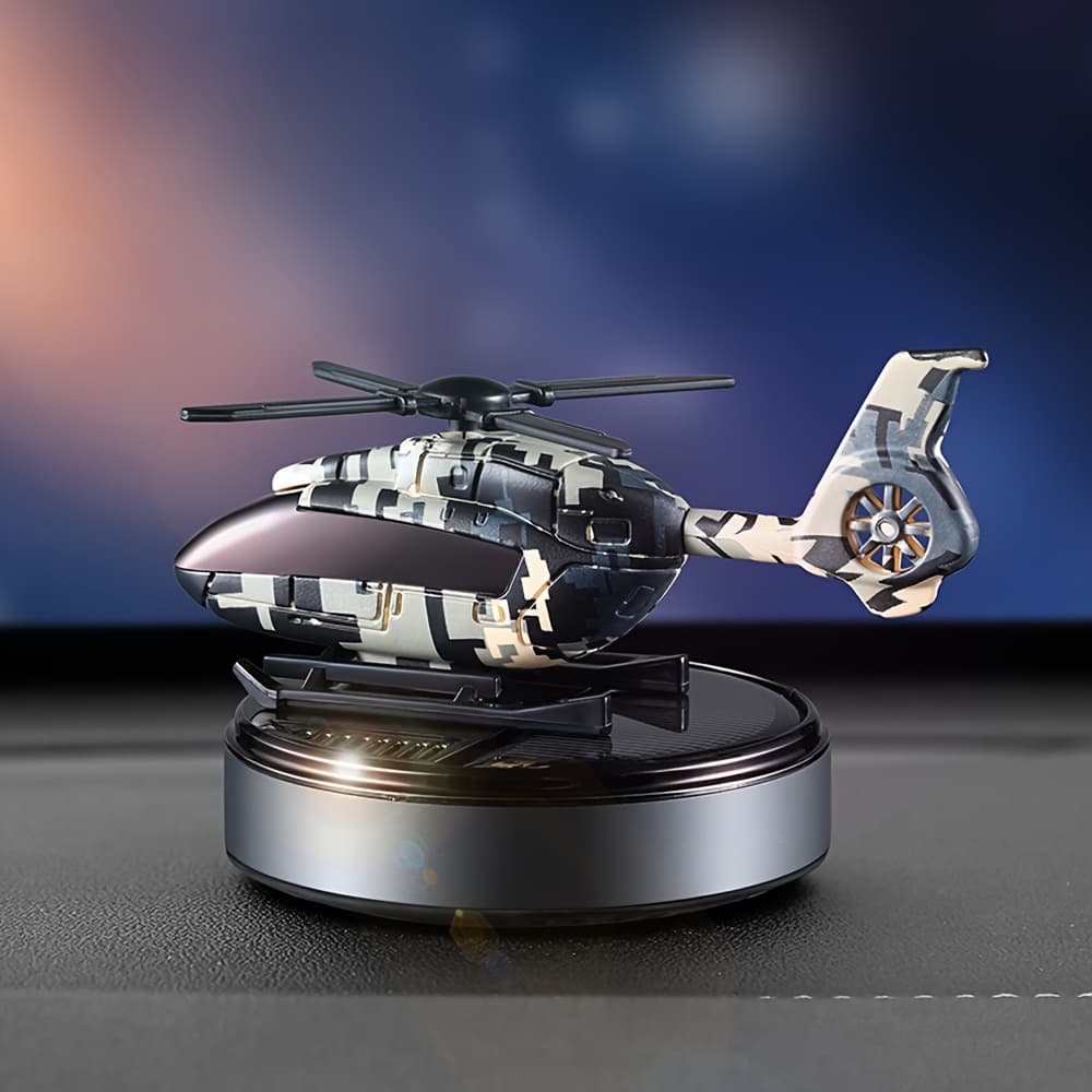 TEMU Solar Car Perfume Diffuser Aromatherapy Dashboard Helicopter Decoration Air Freshener Deodorant Car Accessories Gift