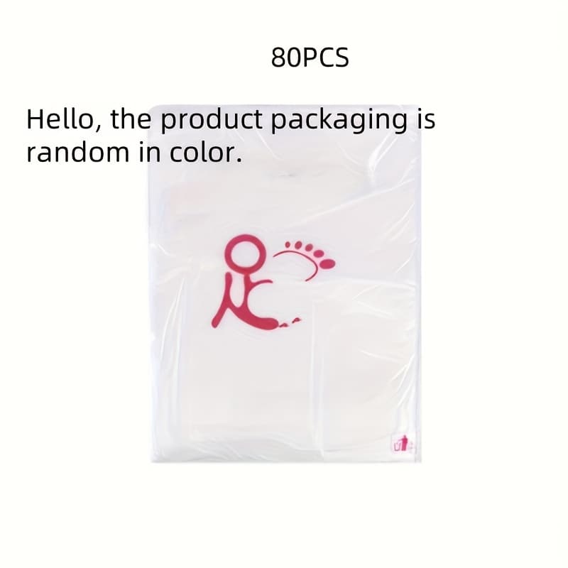 TEMU 80pcs/pack, Foot Soak Bags, Disposable Thickened Foot Spa Bucket Bags, Large Household Foot Basin Plastic Film Foot Bath Bags, 65cm*55cm