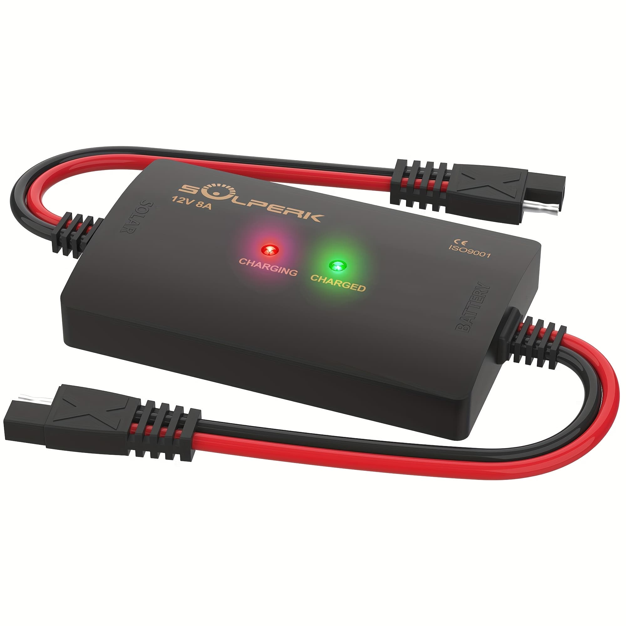 TEMU 8a 12v Solar Charge Controller With Led Display Pwm Panel Battery Regulator For Gel Agm Lead-acid Lithium Lifepo4 Battery, Used In Rv Boat Car
