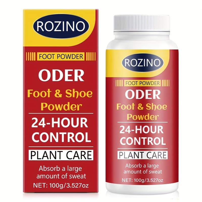 TEMU 24-hour Foot & Shoe Powder - Plant Care Formula, Absorbs Sweat, Feet Dry & Shoes Clean, Smell, Allergy-friendly For Types, 100g/3.527oz, | Powder | Absorbent Foot Powder