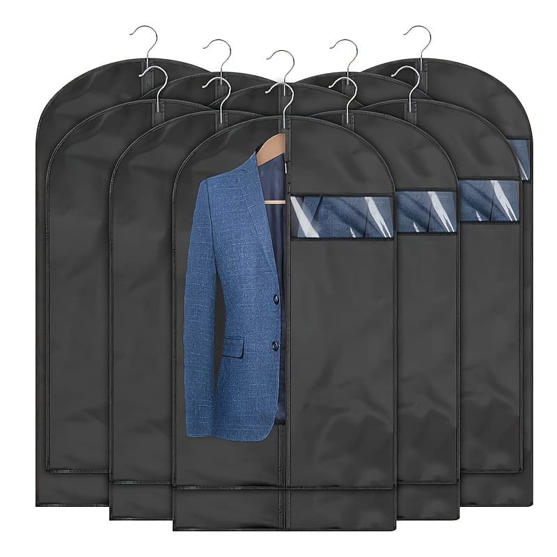 TEMU High- Cover For Suits, Thick And Durable, Suitable For Storage Of Suits, Coats, Dresses, Etc., Storage Of Wardrobes