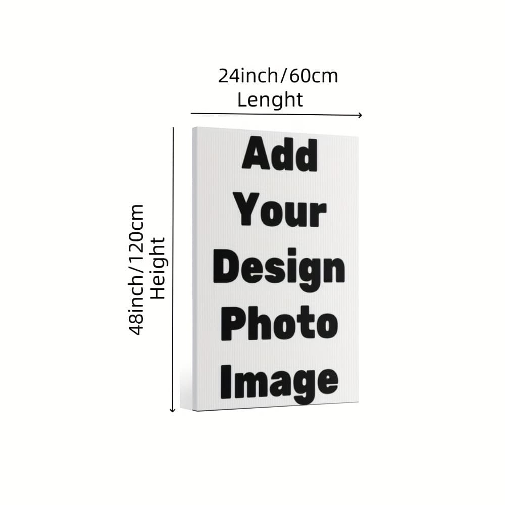 TEMU Custom Framed Canvas Paintings Wall Art Personalized "x48" Vertical Canvas Prints Pictures Portraits - Add Your Image - Artwork For Bathroom Office Decor