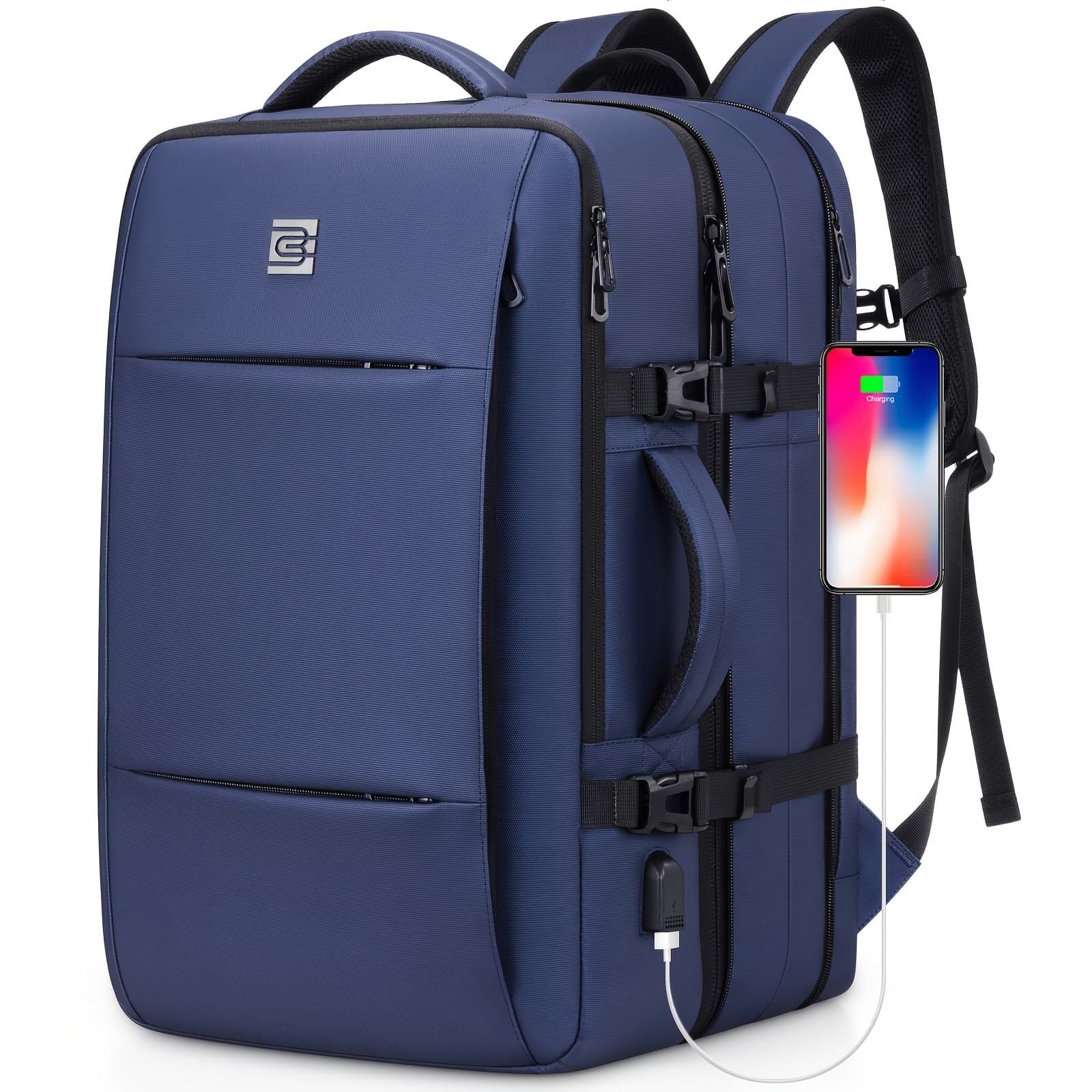 TEMU Ukein Bagsure Carry On Backpack, 40l Flight Approved Travel Backpack For Men Women, Expandable High Quality 17inch Laptop Backpack, Casual Luggage Suitcase Backpack For Hiking