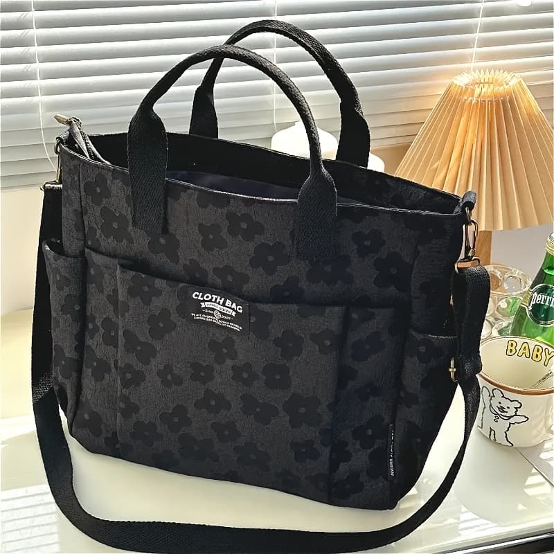 TEMU Women Messenger Bag Original Handmade 3d Flower Crossbody Bag Thickened Zipper Commuting Simple Handbag Single Shoulder Women's Bag