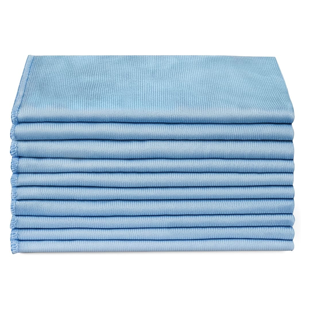 TEMU Microfiber Glass Cleaning Cloth, Lint Free Quickly , Glasses, Windshields, Mirrors, And Stainless Steel