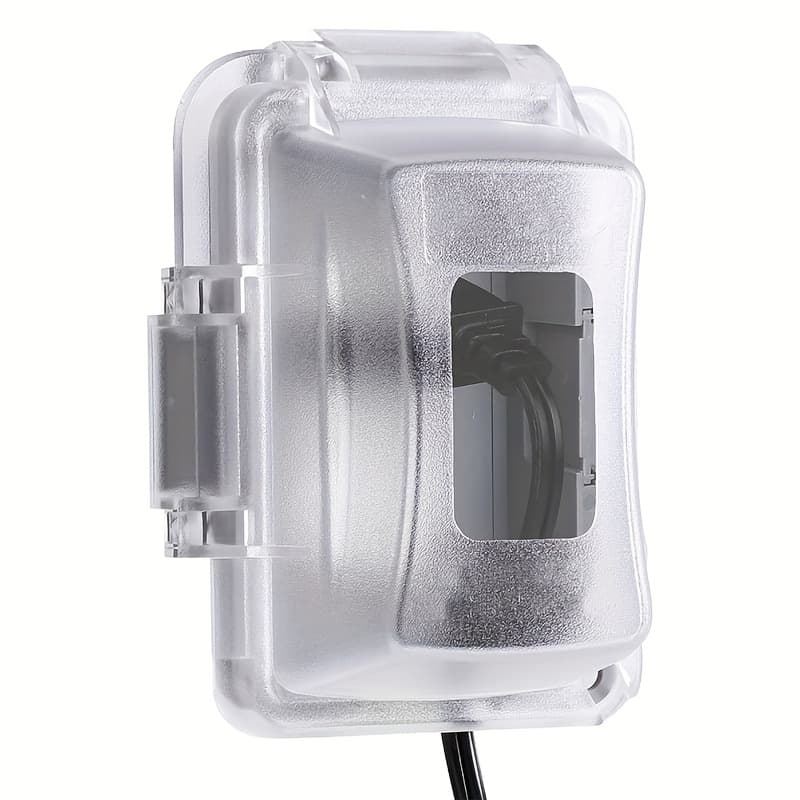 TEMU Single Gang Weather-resistant Electrical Outlet Protector, Outdoor Plug Shield, External Socket Cover