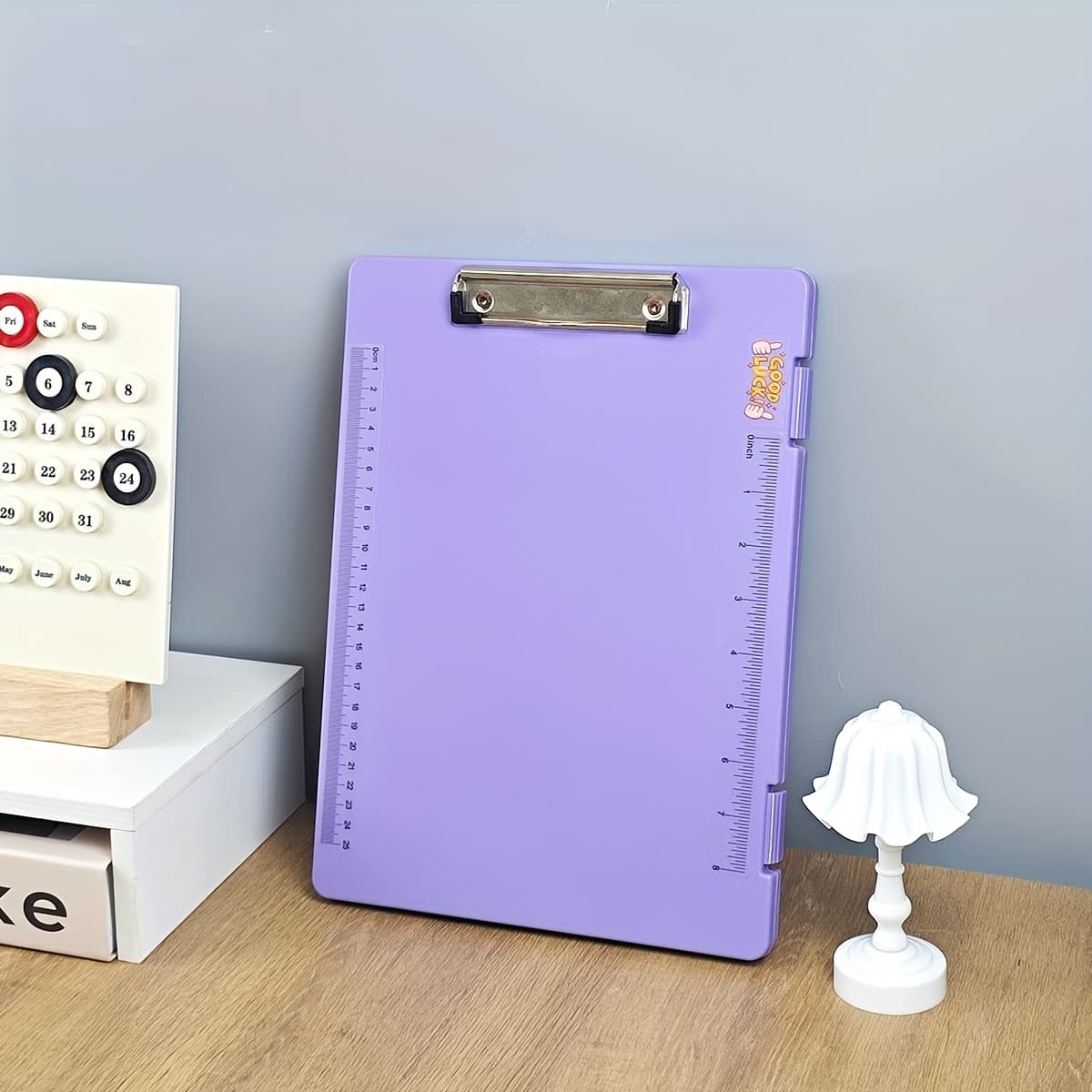 TEMU A4 Stationery Storage Box Four-in-one Folder Ruler Clipboard Test Paper Storage Exam Clipboard